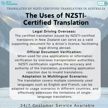 Load image into Gallery viewer, 🇳🇿 NZSTI-Certified New Zealand Driver’s License Translation