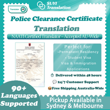 Load image into Gallery viewer, No Criminal Record Translation (By NAATI-Certified Translator)
