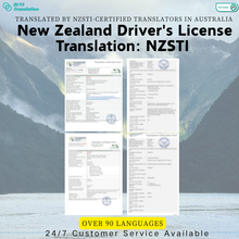 Load image into Gallery viewer, 🇳🇿 NZSTI-Certified New Zealand Driver’s License Translation
