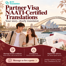 이미지를 갤러리 뷰어에 로드 , 🇦🇺 NAATI-Certified Translation for Australian Partner Visa Documents
