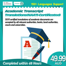 Load image into Gallery viewer, Academic Transcript Translations(NAATI-Certificated)
