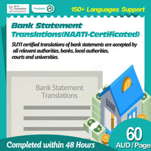 Load image into Gallery viewer, Bank Statement Translation(NAATI-Certificated)
