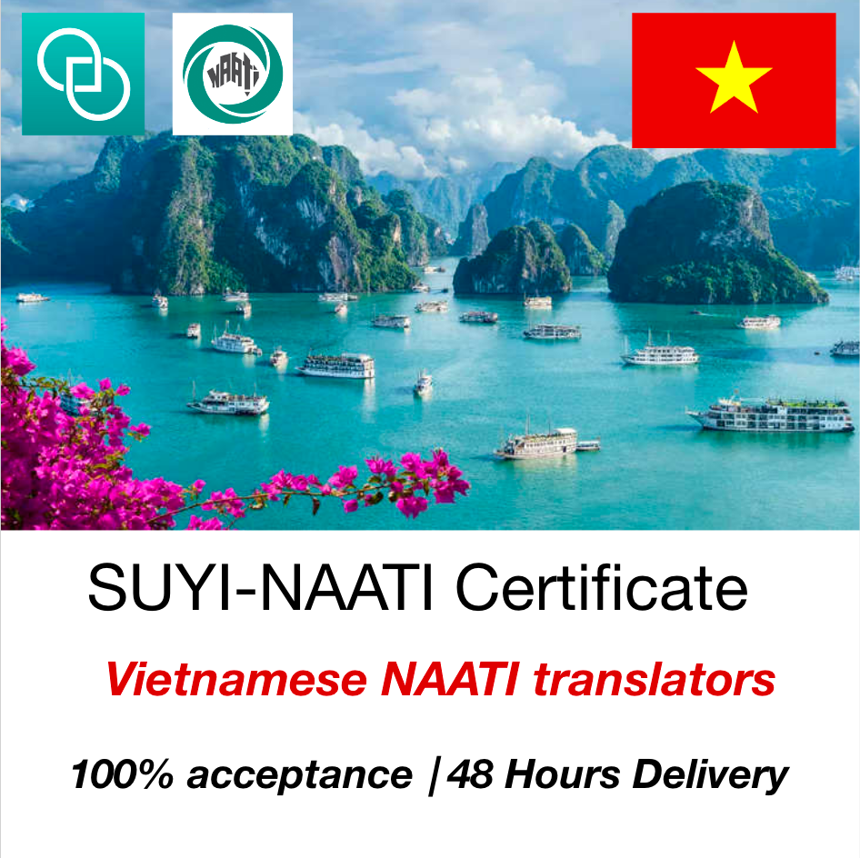 Translation by Vietnamese to/from English NAATI Certificate Translator